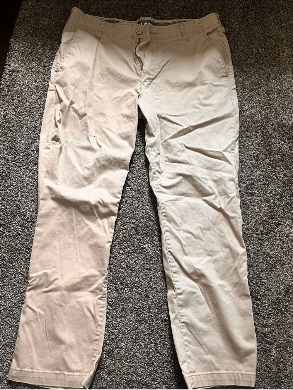 Lee Men's Khaki Chinos - Light Beige